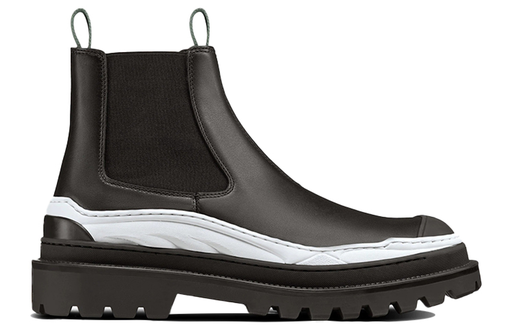 Sacai x DIOR Ankle Length Chelsea Boots Men"s Black