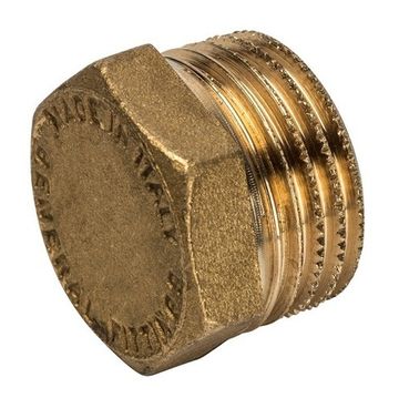 Заглушка Stout 1/2" НР с наружной резьбой латунная SFT-0024-000012