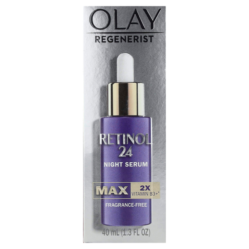 Olay, Regenerist, ретинол 24, ночная сыворотка, без отдушек, 40 мл (1,3 жидк. унц.)