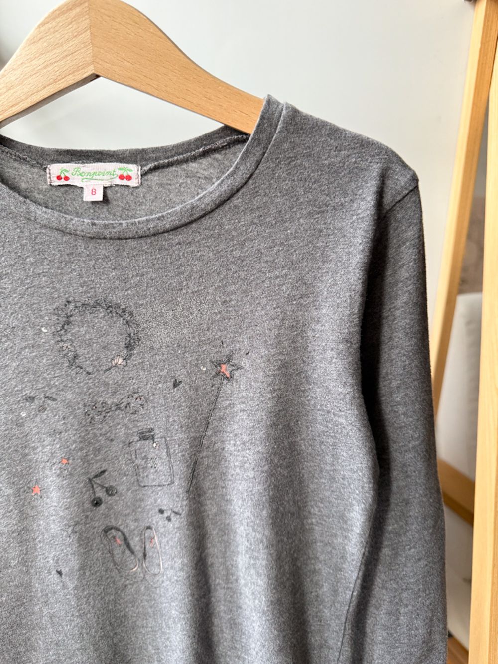 Хлопковый лонгслив Bonpoint, 128