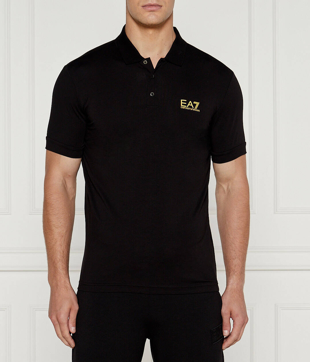 Поло EA7 - черный(8NPF04 PJM5Z)