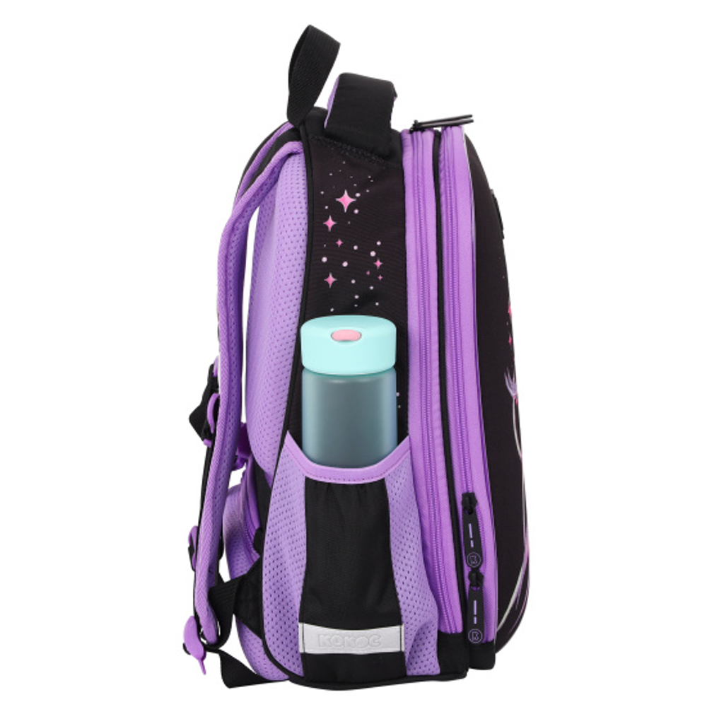 Ранец, спинка эргономичная, 2 отделения, 39*29*16 см, First, Единорог, КОКОС, 240461