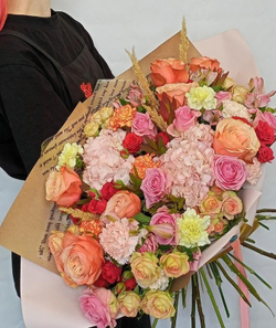 Букет с пионовидной розой Крылья счастья