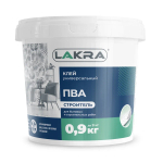 ЛАКРА  Клей ПВА Строитель универсальный  0.9кг (LAKRA)
