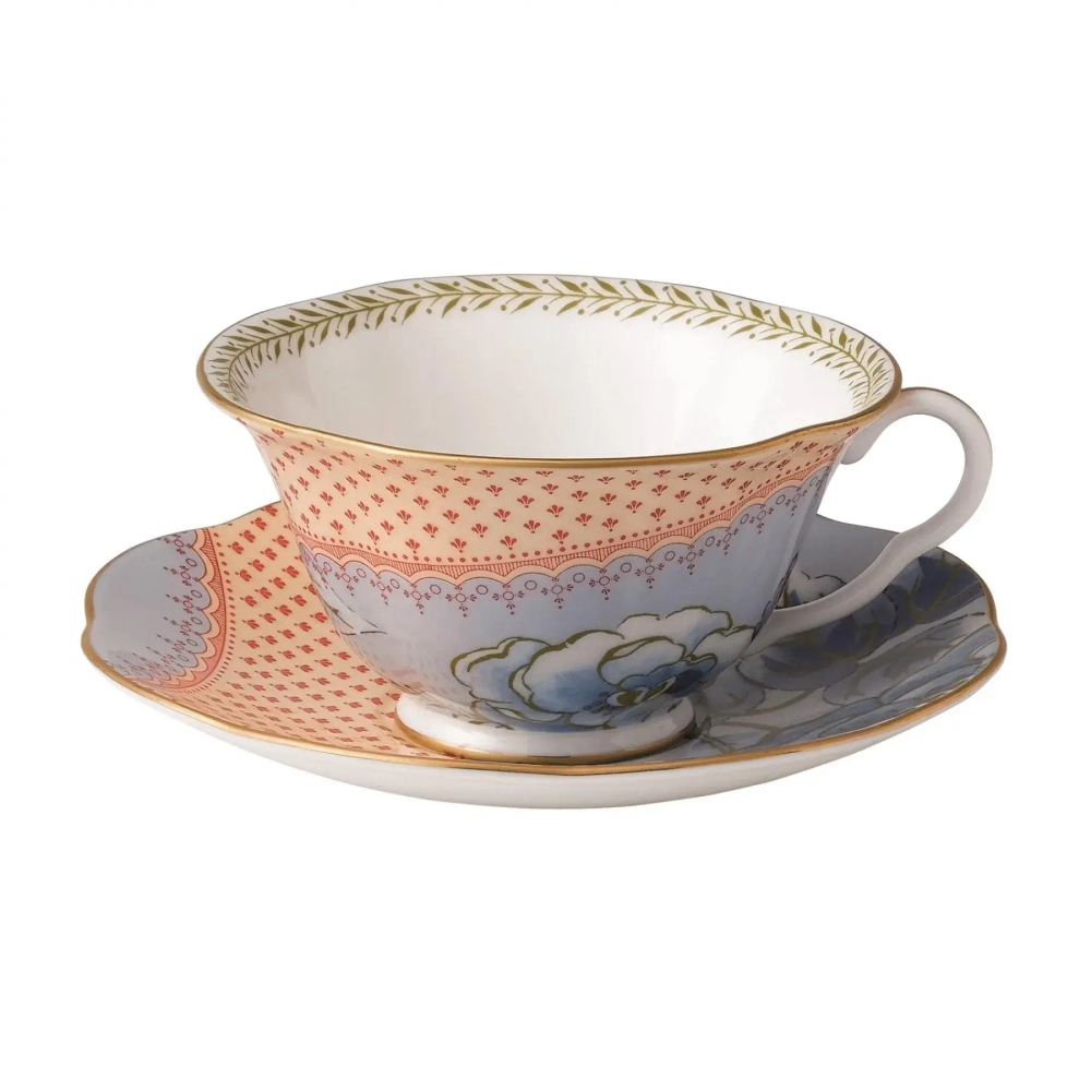 Wedgwood Чайная чашка с блюдцем Butterfly Blue 180 мл