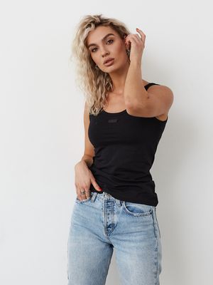 Майка базовая, черный