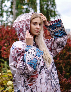 Двустороннее пальто-парка