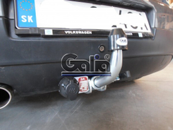 Фаркоп оцинкованный Galia A038A для Audi A3 2003-2008: хетчбек 3 двери, VW Golf V, VI, Plus хетчбек 3/5 дверей 2003-2008, 2008-2013 (2WD только)(паспорт и сертификат в комплекте)(без электрики)