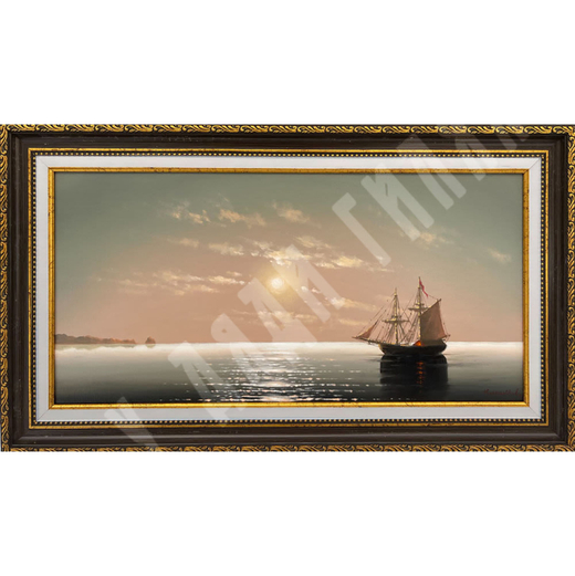 Кириллов К. Рассвет на море. Холст, масло. 2020-е.