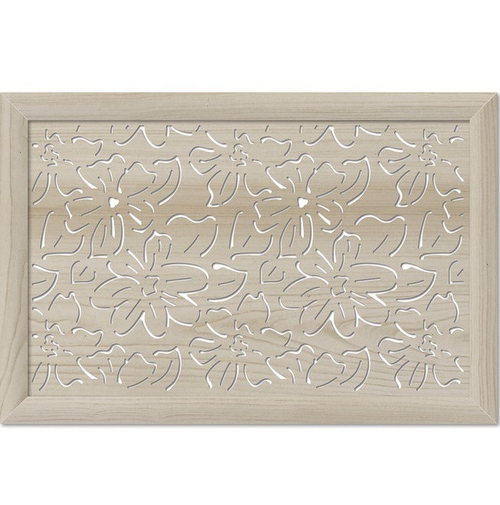 Решетка радиаторная Стильный дом Цветы V547206 900х600 мм дуб сонома