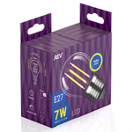 Лампа светодиодная FILAMENT шарик 7W G45 E27 2700K DECO Premium теплый свет