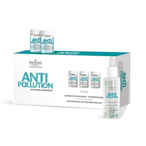Активно насыщающий кислородом и детоксифицирующий концентрат Farmona Professional Anti-Pollution Oxygenating and Detoxifying Set 10x3мл