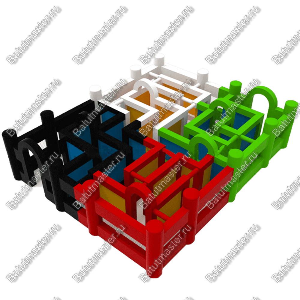 Надувной лабиринт "Мозаика", 6*6*2 м