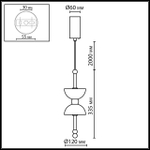 6685/7L ODL Подвесной светильник IP20 7Вт 220-240V FELIZ
