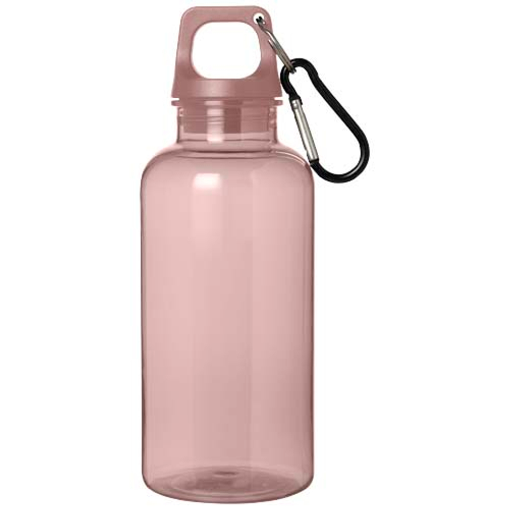 Бутылка для воды с карабином Oregon из переработанной пластмассы, сертифицированной по стандарту RCS, объемом 400 мл