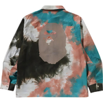 A Bathing Ape Tie Dye Relaxed Fit Cpo Shirt