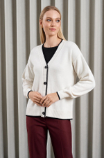 1850 Кардиган женский (молочный)