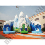 Коммерческий надувной батут «Ледяная гора», 12,5×11,5×9 м