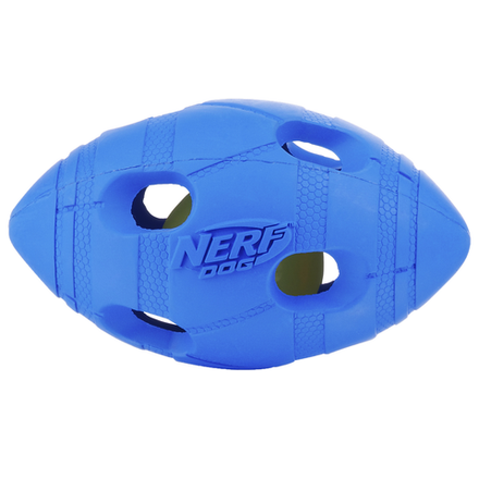 Игрушка для собак NERF Мяч для регби светящийся, 13,5 см