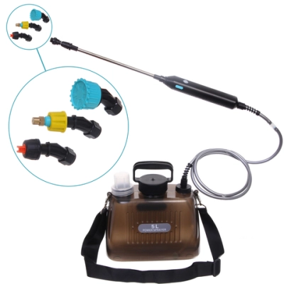 Опрыскиватель аккумуляторный 5л серый USB YX02-375