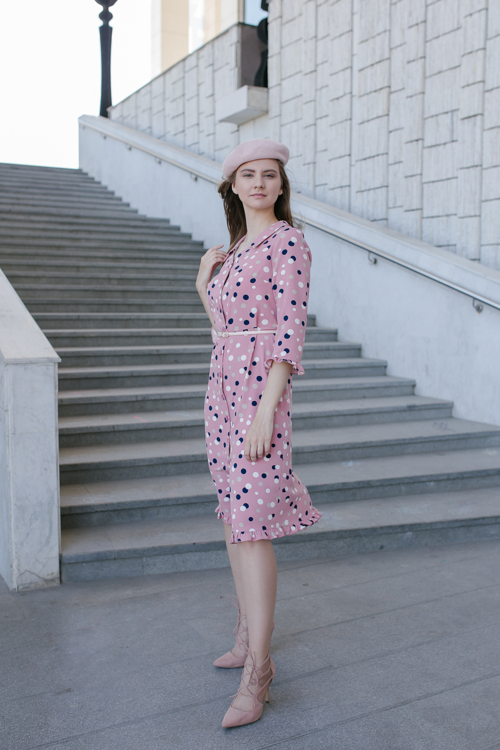 Летнее платье 2794ВЕ, горох #142Г052794ВЕ