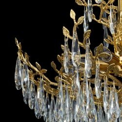 Citilux RITZ CL310082 Люстра хрустальная подвесная Золото