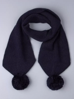 Шарф зимний вязаный с бубонами для детей