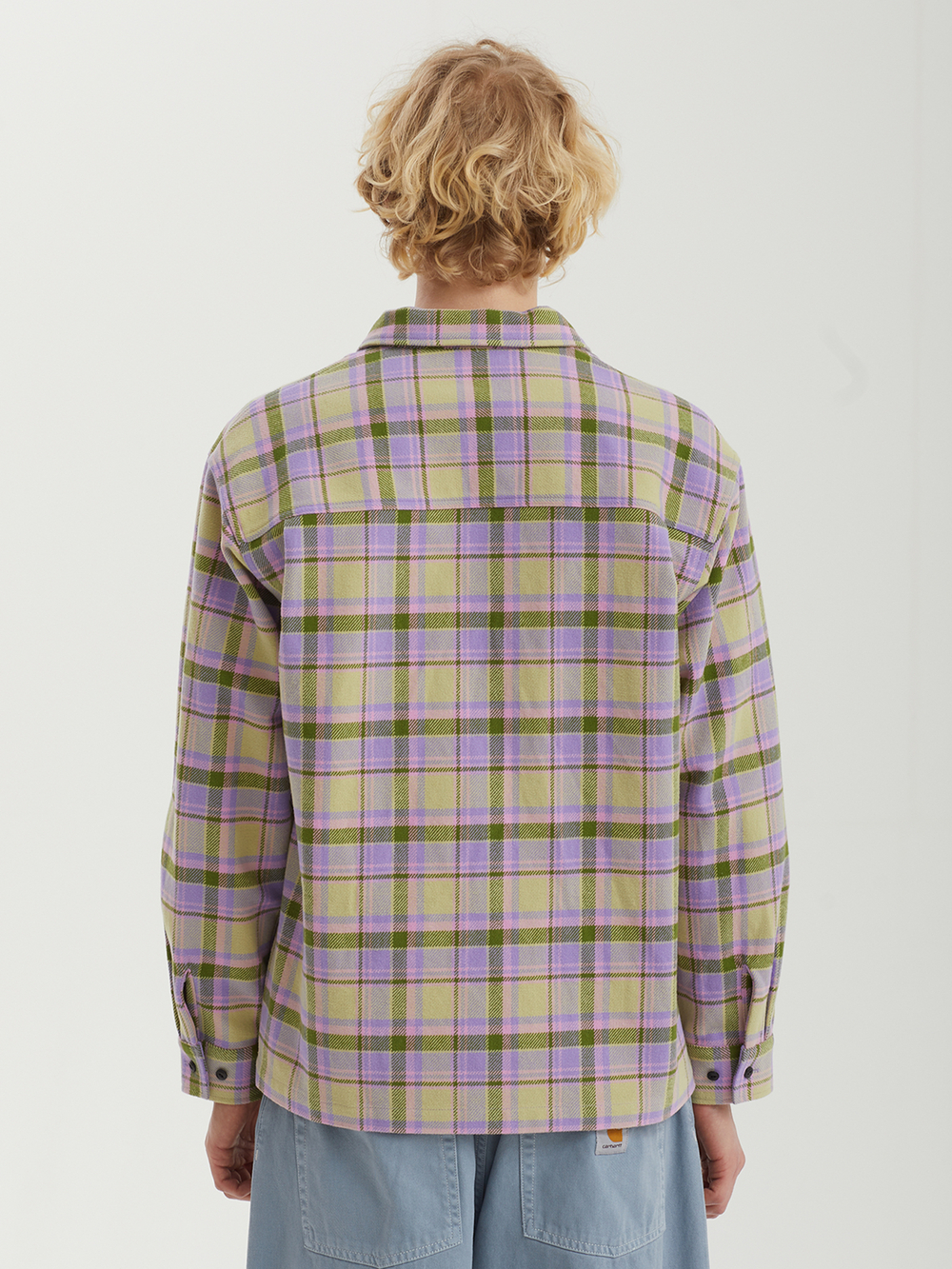 Мужская Рубашка Zip-up Flannel