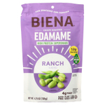 BIENA, хрустящие обжаренные бобы эдамаме, ранчо, 135 г (4,75 унции)