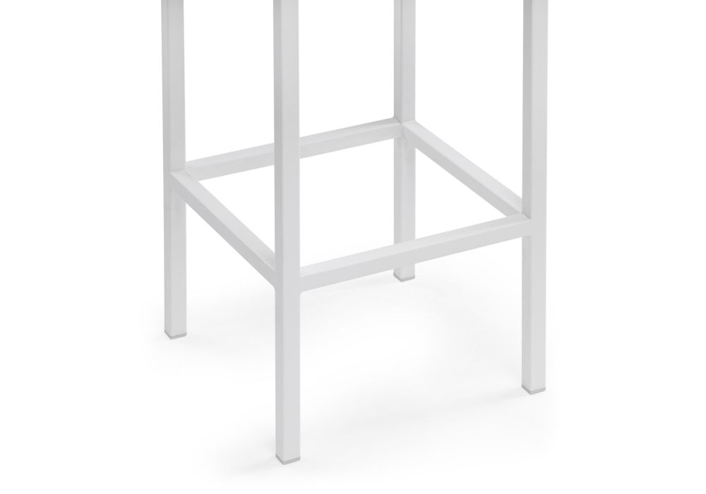 Барный стул Лофт катания дасти блю / белый матовый