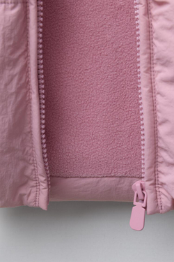 ZARA СТЕГАНАЯ КУРТКА С КАПЮШОНОМ WATER REPELLENT, РОЗОВЫЙ