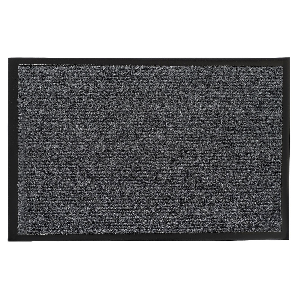 Коврик придверный влаговпитывающий, ребристый, «Комфорт», 40×60 см, цвет серый