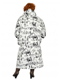 Куртка-пончо стеганая Руна