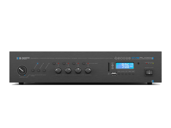 CVGAUDIO M-243Tmz профессиональный микшер-усилитель, мощность 240W/100V