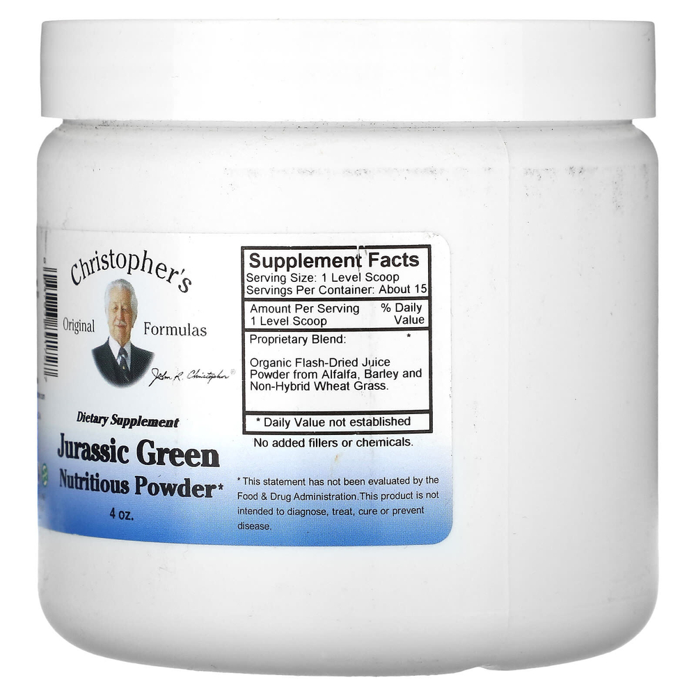 Christopher's Original Formulas, Jurassic Green, питательный порошок, 4 унции