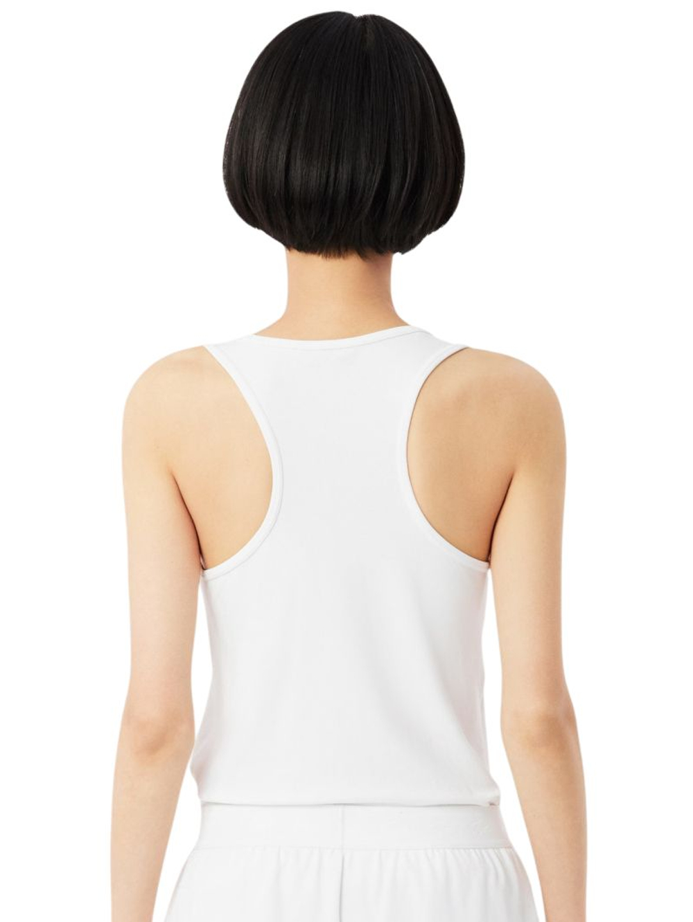 Женский топ теннисный Lacoste Sport Slim Fit Tank - white