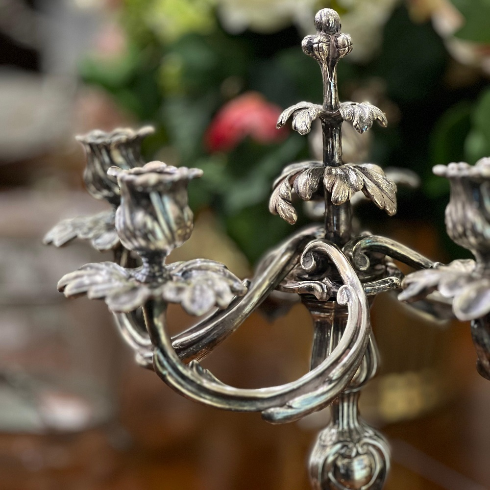 Канделябр Trianon 38 см, посеребрение,  Christofle