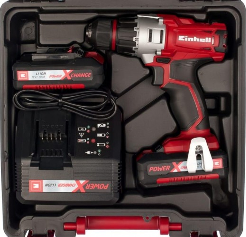 Дрель-шуруповерт аккумуляторная EINHELL PXC TE-CD 18-2 Li Kit (2x1,5Ah) 4513830