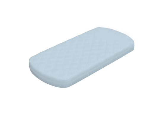 Простынь для кровати KIDI soft размер М 80*180 см (голубой, сатин)