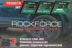 Домкрат подкатной гидравлический 3т (h min 155мм, h max 695мм) RockForce RF-T830018 MT