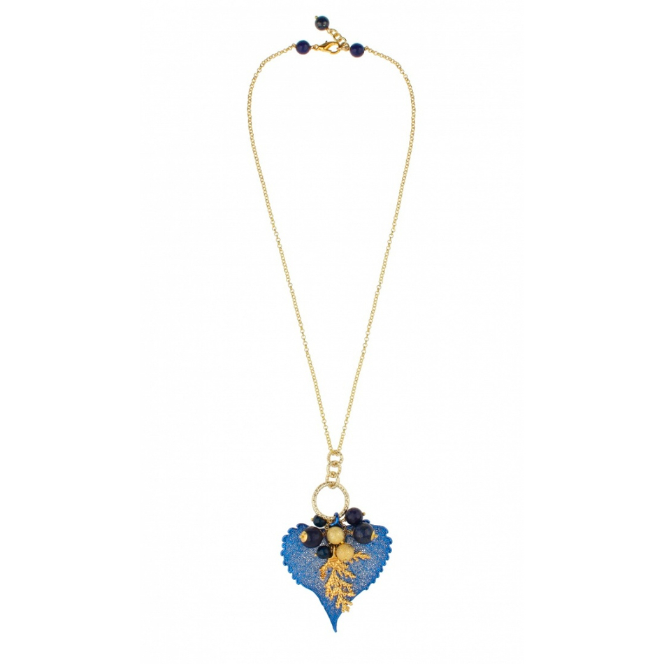 Колье лист Ester Bijoux Тис CL861-G BR