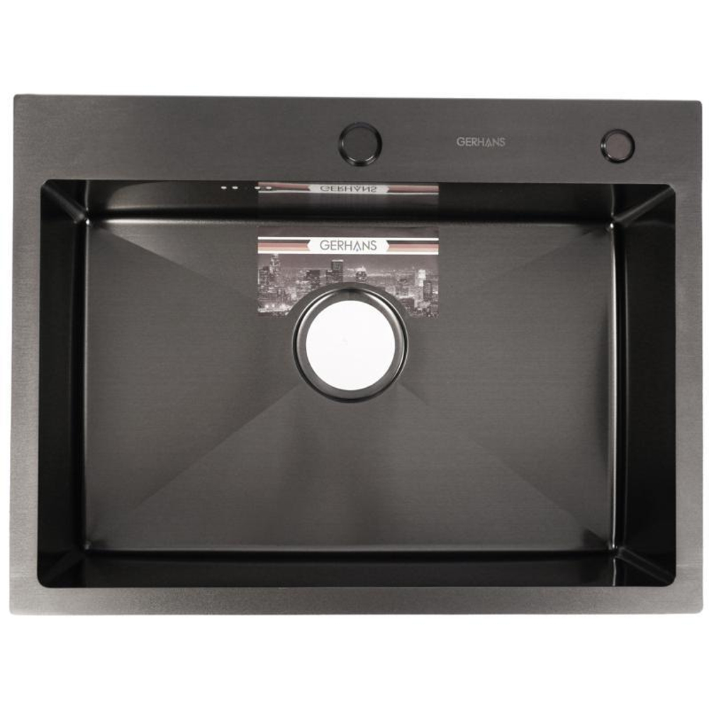 Кухонная мойка премиум GERHANS K36045B графит