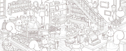 [Vol.6] A friendly squirrel and the residents of the antique town by Mona.