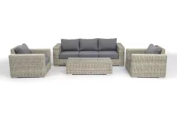 "Боно" лаунж-зона из искусственного ротанга, цвет бежевый