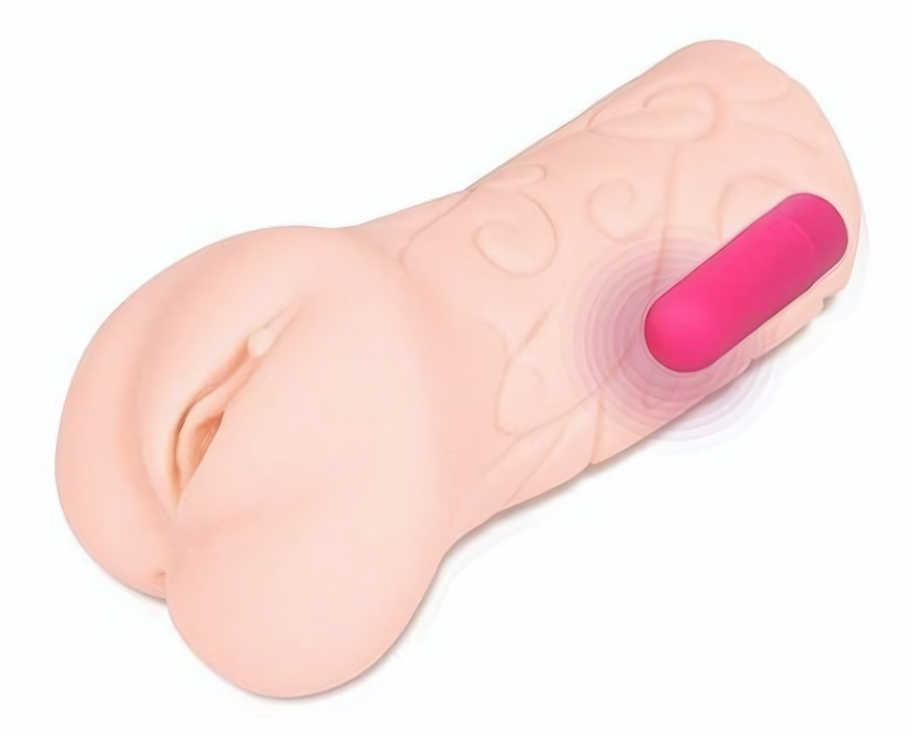 Телесный вибромастурбатор-вагина Tattoo Auto (Цвет: телесный)