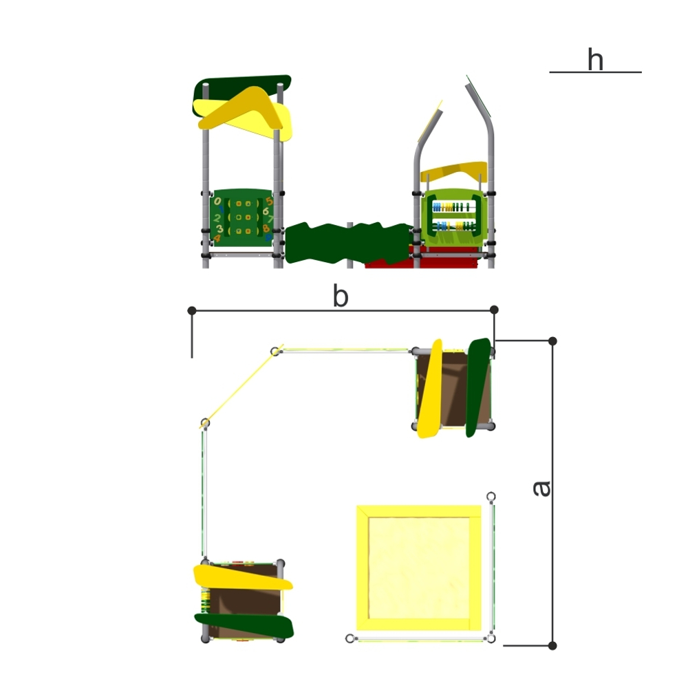 Песочный дворик для детской площадки Romana 109.38.00