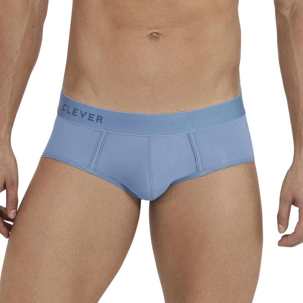 Мужские трусы брифы голубые Clever VITAL PIPING BRIEF 112707