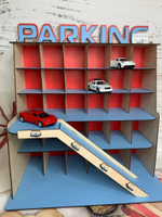 Сборная модель Тутси "Паркинг Автоград" (синий, мебель, дерево), 1-172-2021