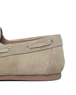 Мокасины из замши песочный