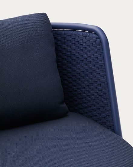 Уличное кресло Sedalis из алюминия и веревки синего цвета La Forma Испания 